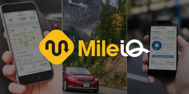 A graphic banner with the MileIQ logo.