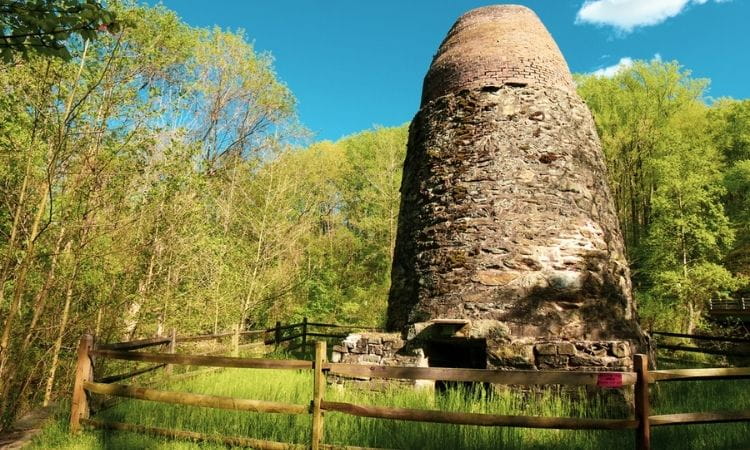 Stone iron ore furnace in Susquehanna State Park