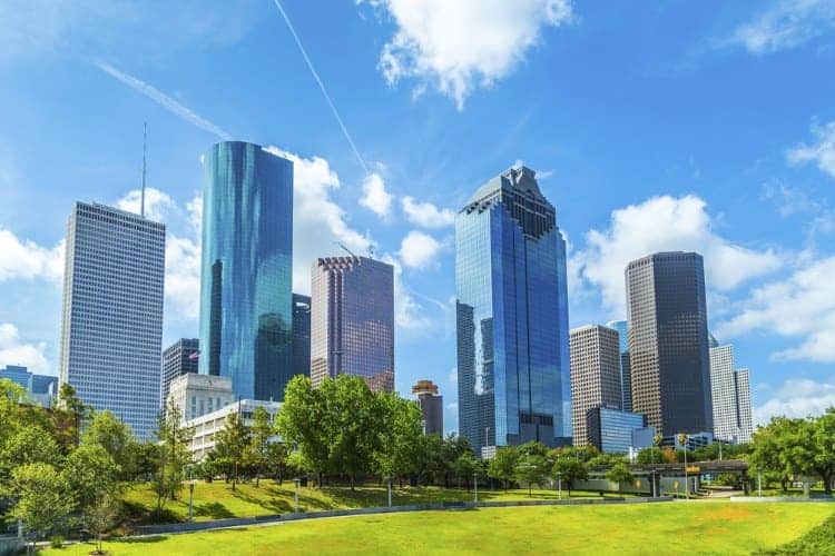 The Downtown Houston skyline