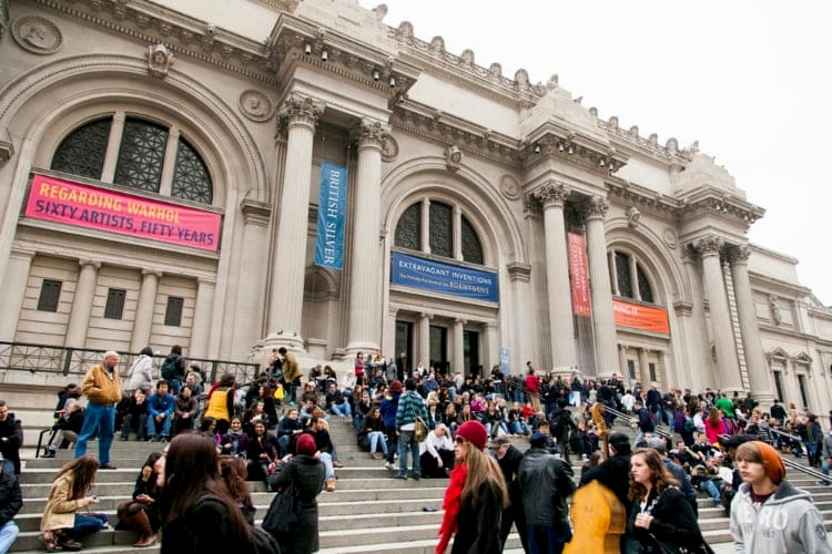 The external facade of the Metropolitan Museum of Art in New York City